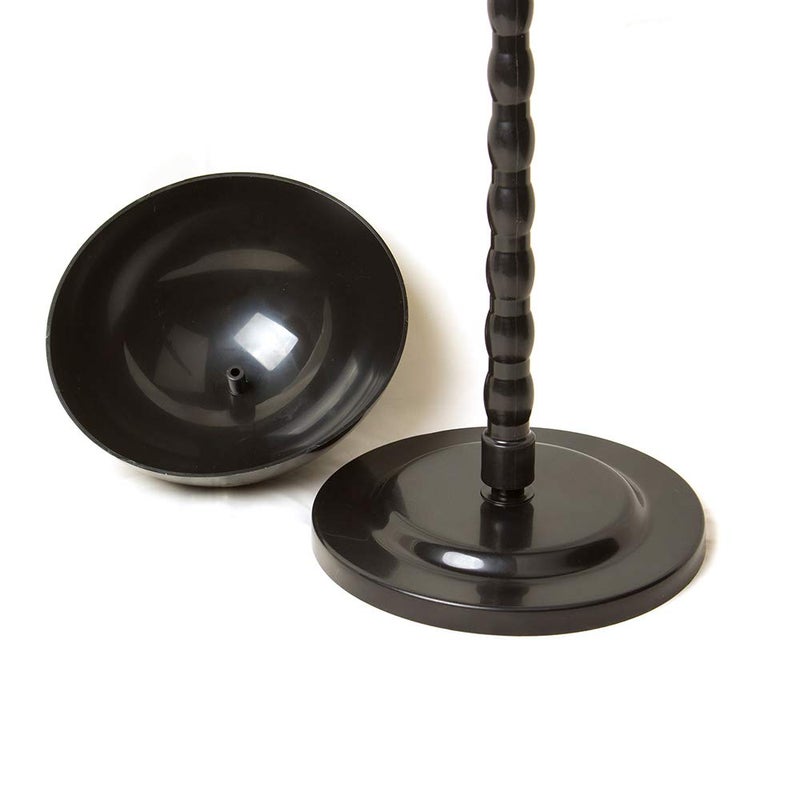 KDOSP Wig Stand Plastic Hat Display Wig Head Holders Mannequin Head/Stand Portable Wig Stand Use Hat For Styling Drying Display Black Plastic wigstand (Black) - Image 4
